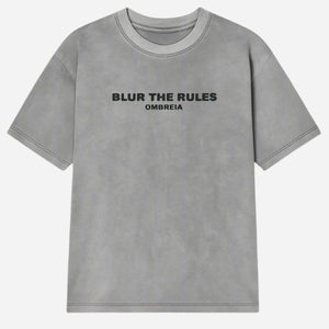 BLUR THE RULES grey t-shirt