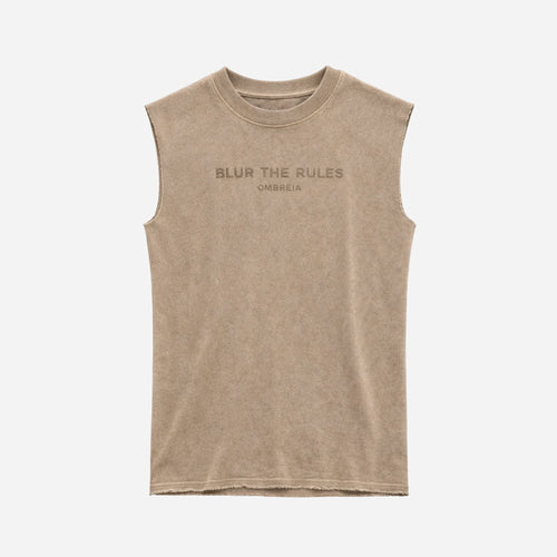 BLUR THE RULES SLEEVELESS oversized