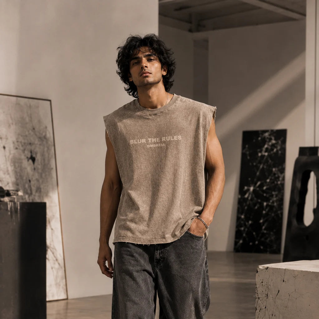 BLUR THE RULES SLEEVELESS T-SHIRT