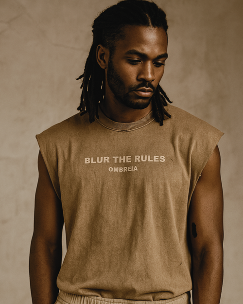 BLUR THE RULES SLEEVELESS oversized