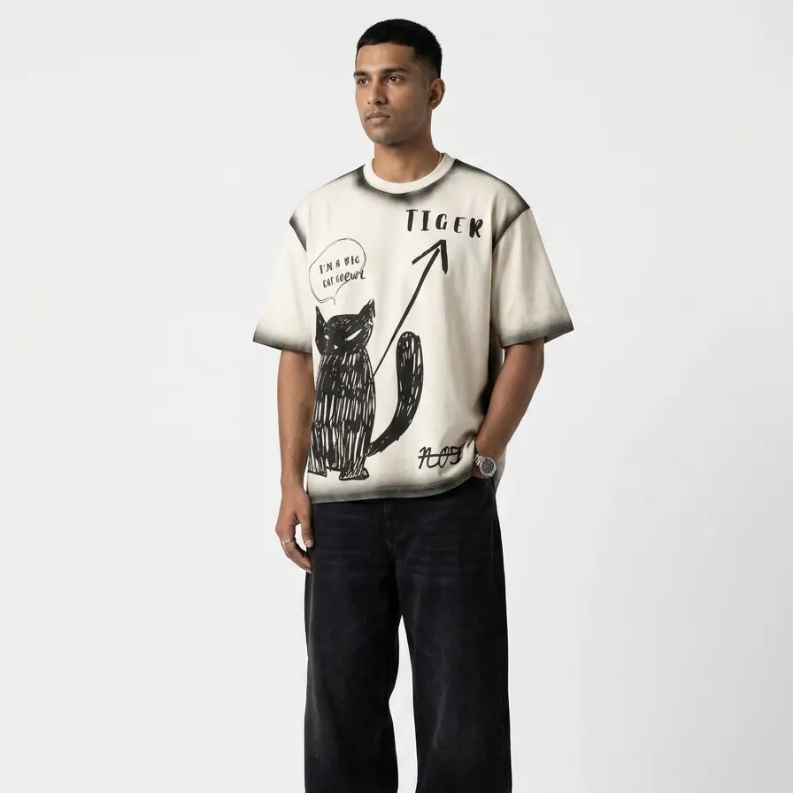 I'M A BIG CAT GROWL OVERSIZED T-SHIRT
