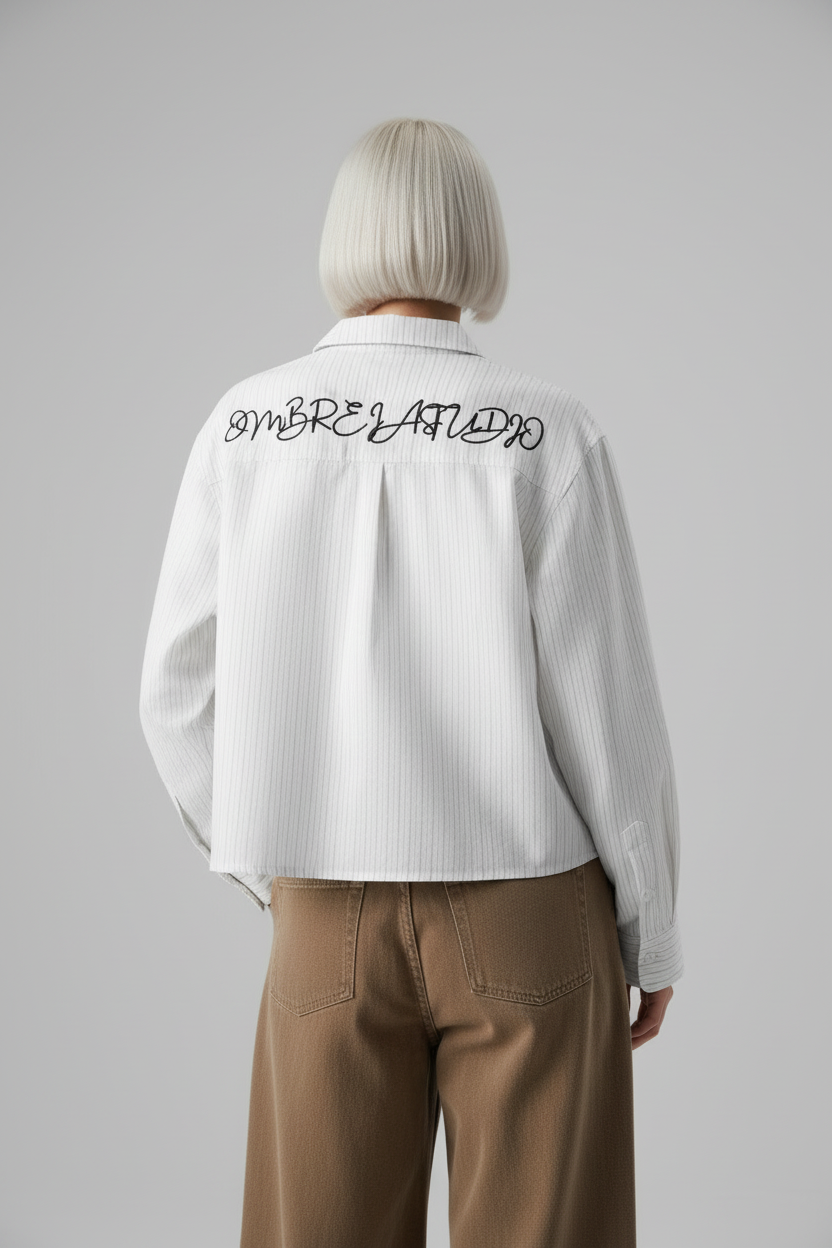 White OMBREIA Shirt - Updated Front